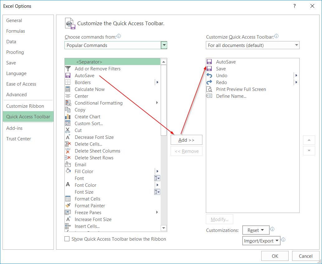 Cách hiện thanh công cụ trong excel