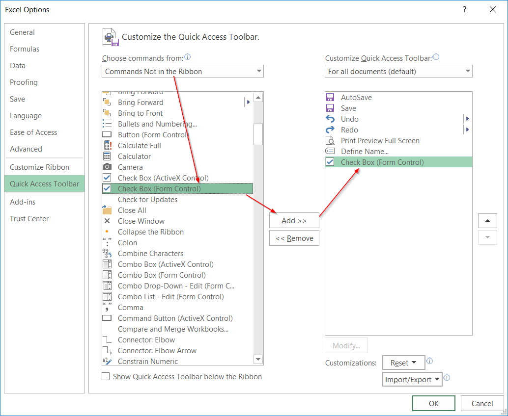 Cách hiện thanh công cụ trong excel