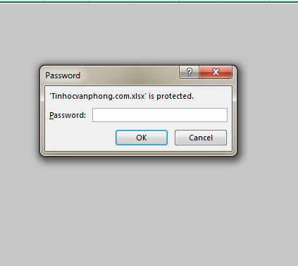 Cách đặt mật khẩu cho file excel