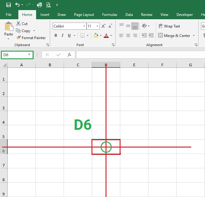 dia-chi-o-d6-trong-exxcel-2019Bài 05: Tìm hiểu về ô và dải ô trong Excel 2019