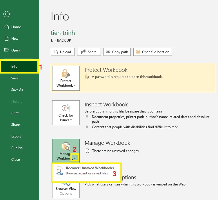 su-dung-tinh-nang-recover-excel-2019-buoc-2