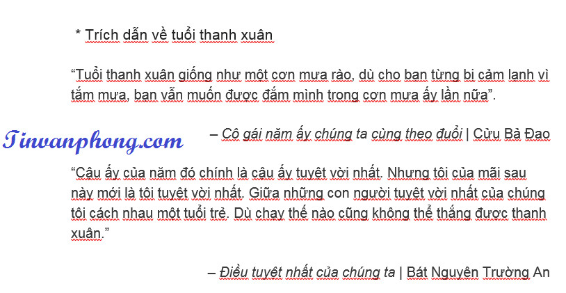 Các thủ thuật trong Word