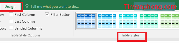 Cách tạo bảng trong Excel