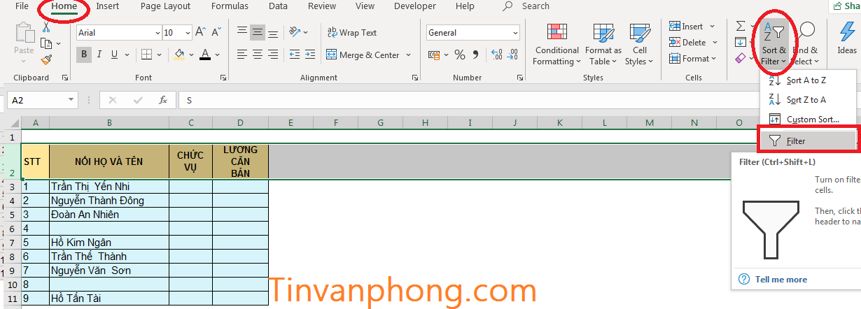 Cách xóa dòng trống trong Excel