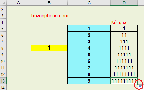 Cách sử dụng hàm REPT trong Excel