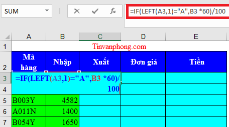 Cách sử dụng hàm Left Right trong Excel