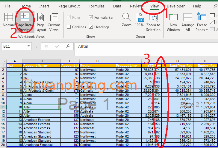 Cách in Excel trên một trang giấy A4