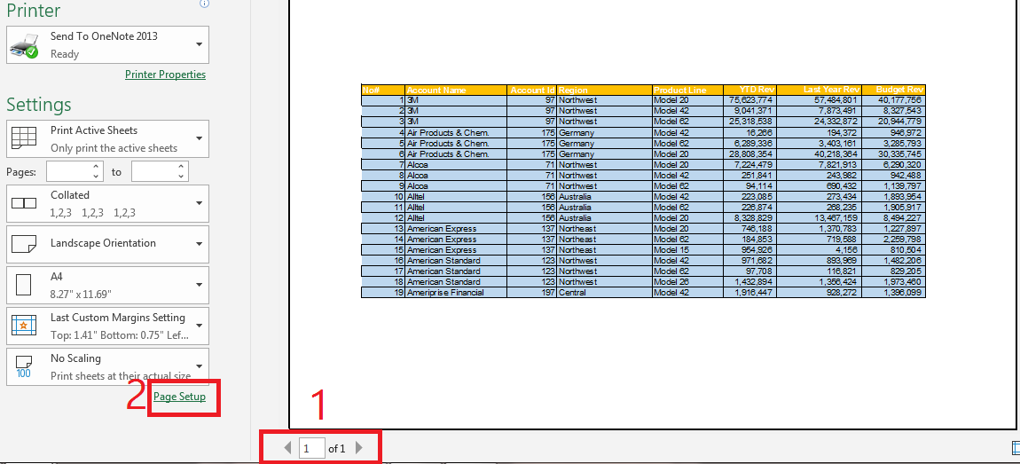 Cách in Excel trên một trang giấy A4