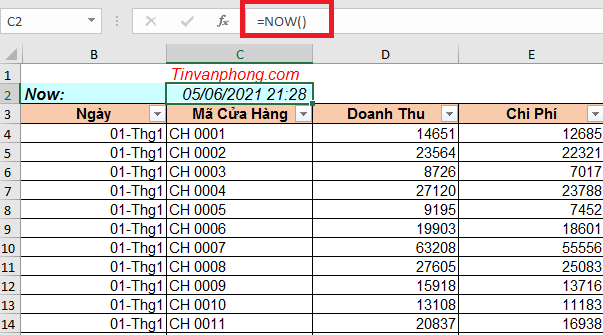 Các hàm ngày tháng trong excel