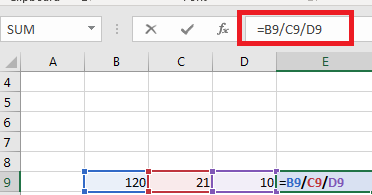 Cách Tính Cộng Trừ Nhân Chia Trong Excel