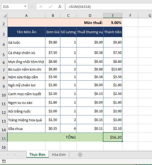 Địa chỉ ô tương đối và tuyệt đối trong Excel 2019