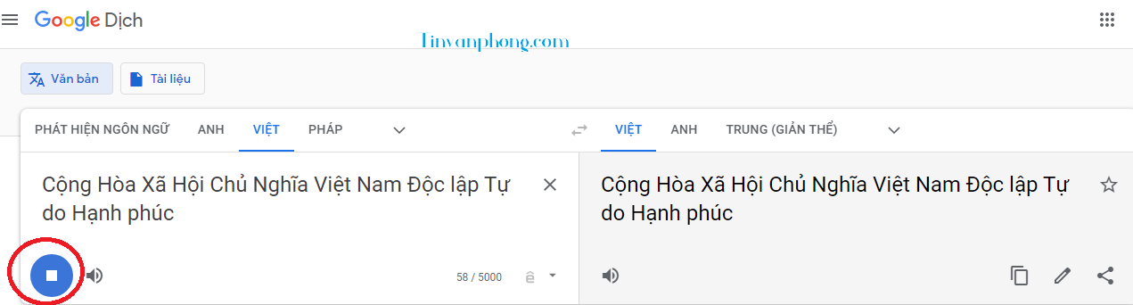 Nhập văn bản word bằng giọng nói