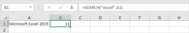 Cách sử dụng hàm search trong excel