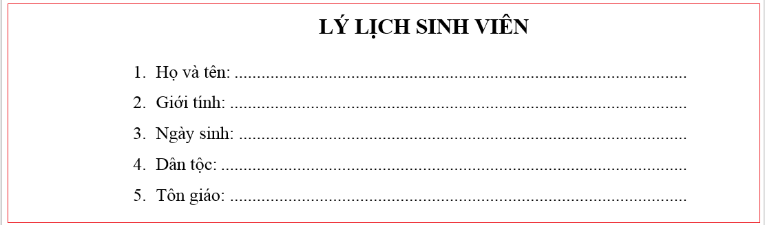 Bài 06: Định dạng Tab trong Word 2019