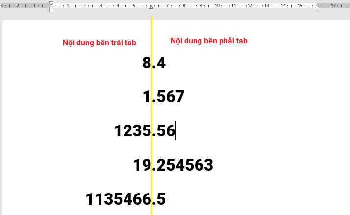 tab-thap-phan Định dạng Tab trong Word