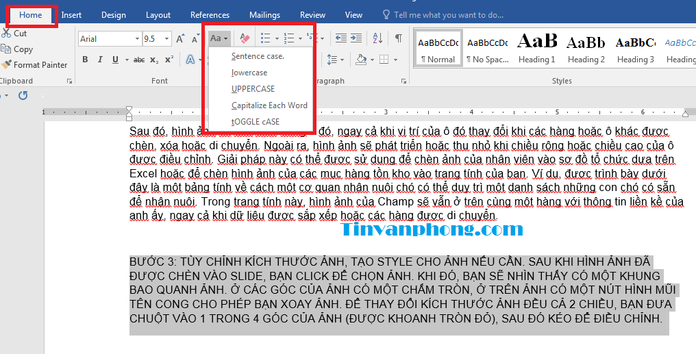 Các thủ thuật trong word cho dân văn phòng