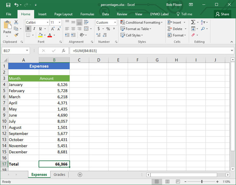 vẽ biểu đồ trong excel