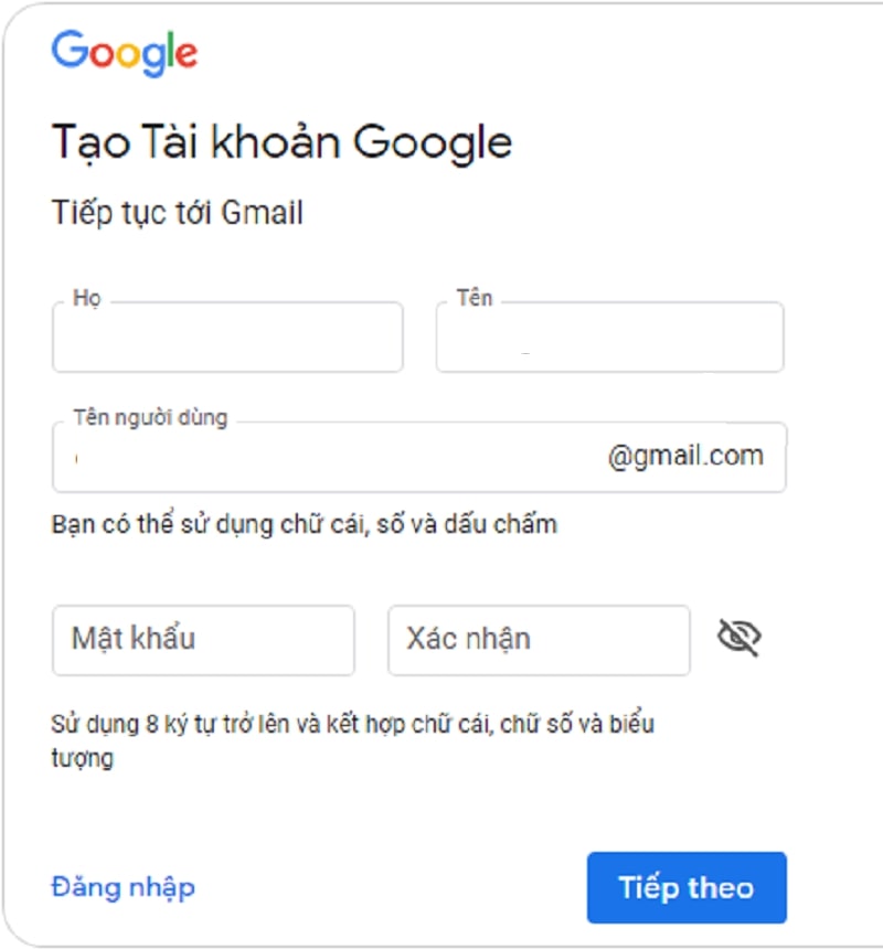 5 bước giúp bạn tạo tài khoản Gmail, tạo gmail thành công