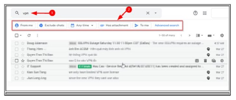 Hướng dẫn cách dùng Search Chips để tìm email nhanh hơn trong Gmail