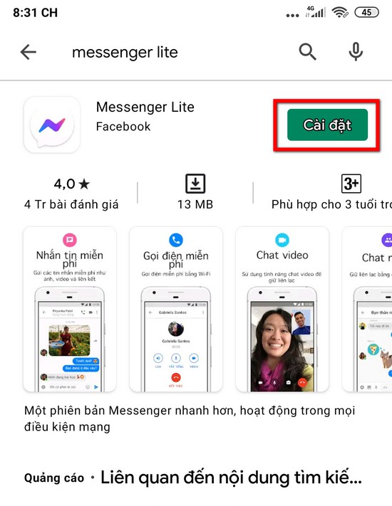 Messenger Lite – Cách tải, sử dụng trên máy tính và điện thoại (8)