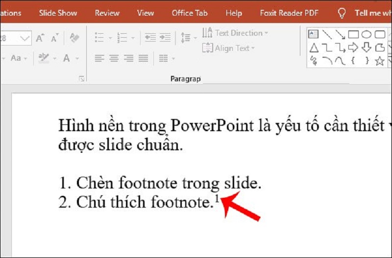 Cách chèn chú thích chân trang trong PowerPoint với 4 bước đơn giản