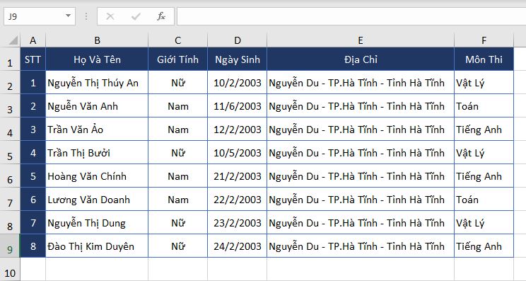 Di Chuyển, Copy Dữ Liệu Trong Excel 2019 - Thủ Thuật Excel 04