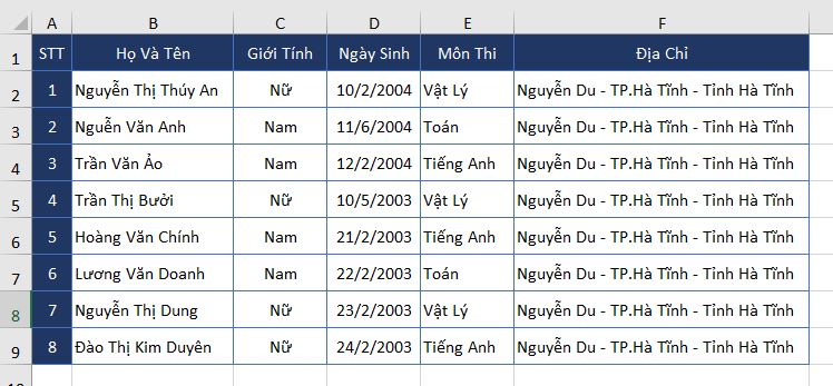 Di Chuyển, Copy Dữ Liệu Trong Excel 2019 - Thủ Thuật Excel 04