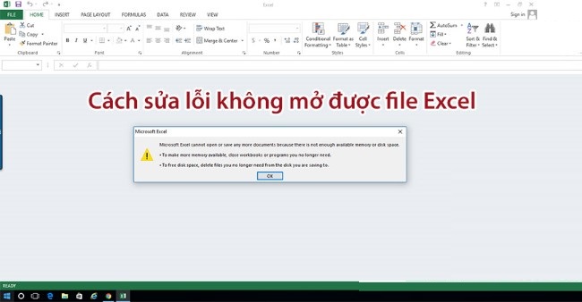 lỗi ko mở được file excel