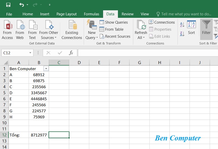 lỗi update value trong excel