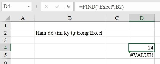 Hàm dò tìm ký tự trong Excel hữu ích và thông dụng nhất