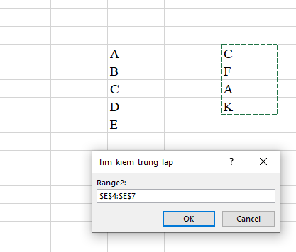 tim gia tri trung nhau o 2 cot trong Excel 05